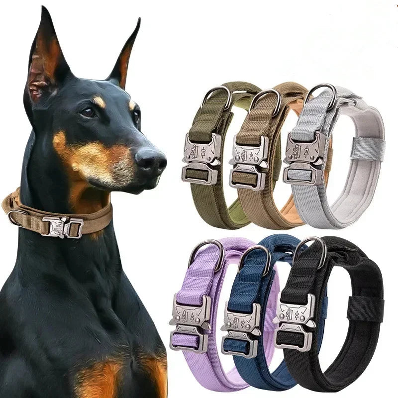 Nylon Tactical Dog Collar with Handle